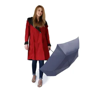 Dona Mycra Pac Umbrella Coat Short Brick Red