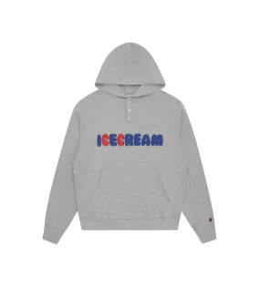 DONUT POPOVER HOOD - HEATHER GREY