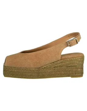 Dosalia Peep Toe Slingback Espadrille