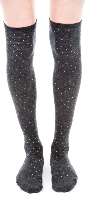 Dot Thigh High Socks
