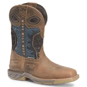 Double H Women's Phantom Rider Watcher Blue Waterproof Composite Toe Work Boots DH5392