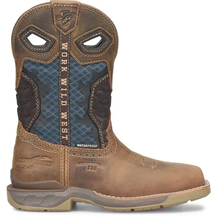Double H Women's Phantom Rider Watcher Blue Waterproof Composite Toe Work Boots DH5392