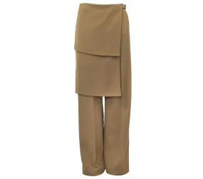 DOUBLE PANEL CAMEL TROUSERS