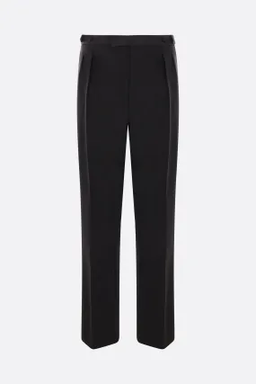 Double Pleated Mohair Wool Trousers