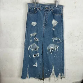 Doublet Distressed Baggy Flared Jeans