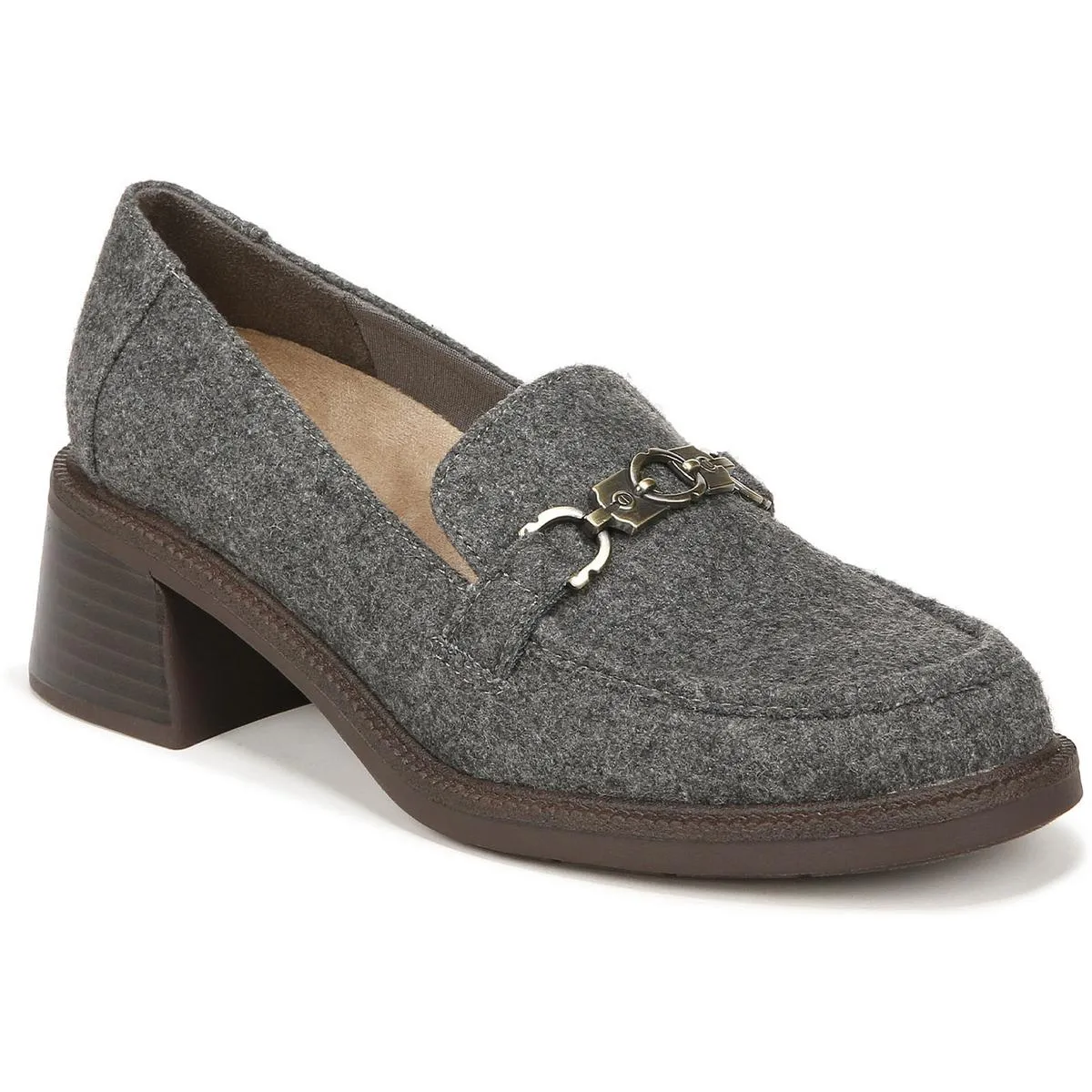 Dr. Scholl's Shoes Womens Rate Up Bit Faux Leather Slip-On Loafers