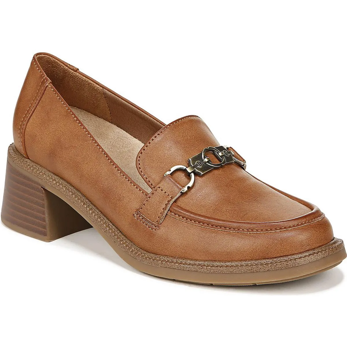 Dr. Scholl's Shoes Womens Rate Up Bit Faux Leather Slip-On Loafers