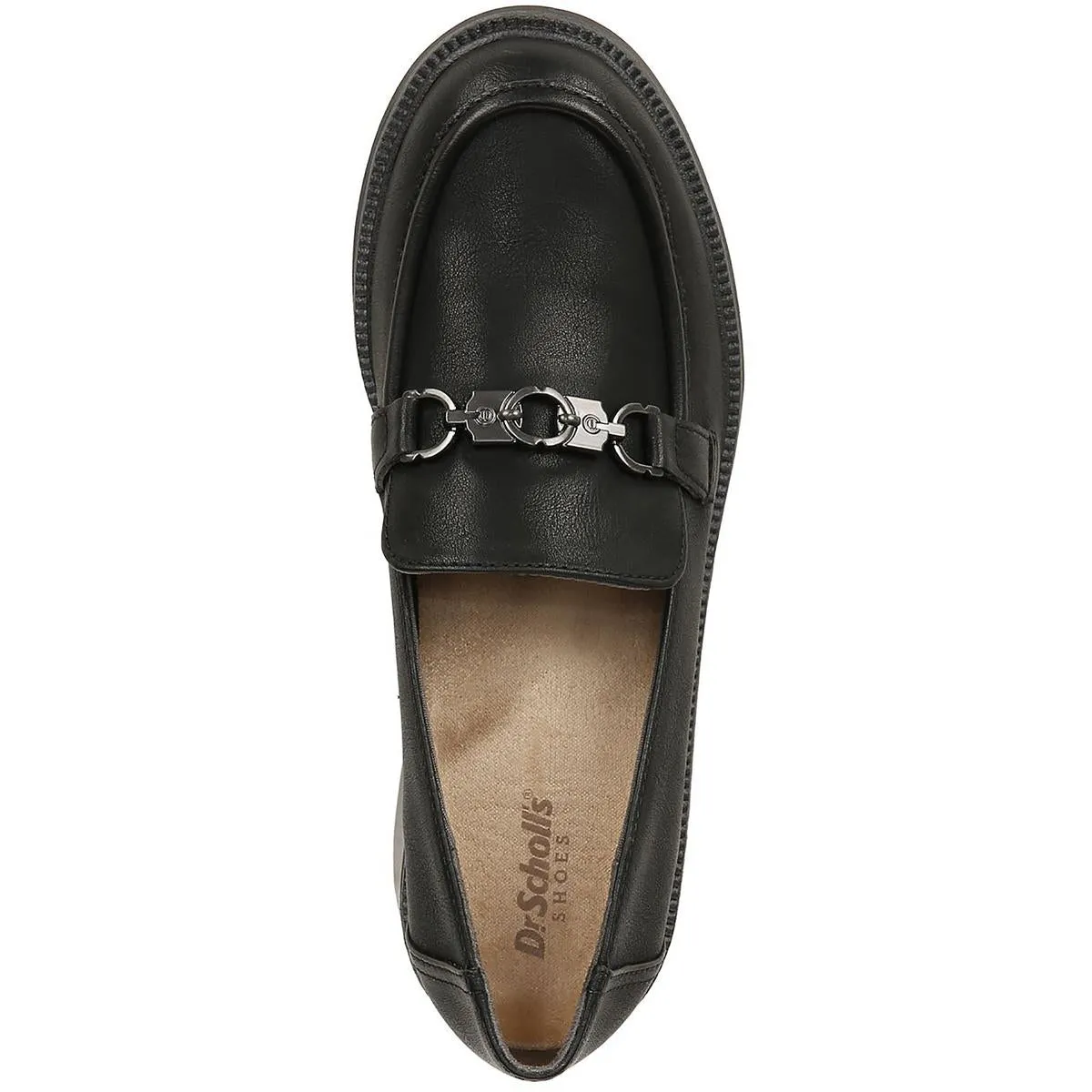 Dr. Scholl's Shoes Womens Rate Up Bit Faux Leather Slip-On Loafers