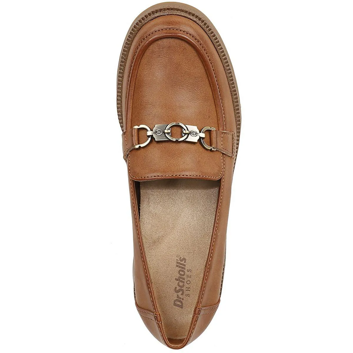 Dr. Scholl's Shoes Womens Rate Up Bit Faux Leather Slip-On Loafers