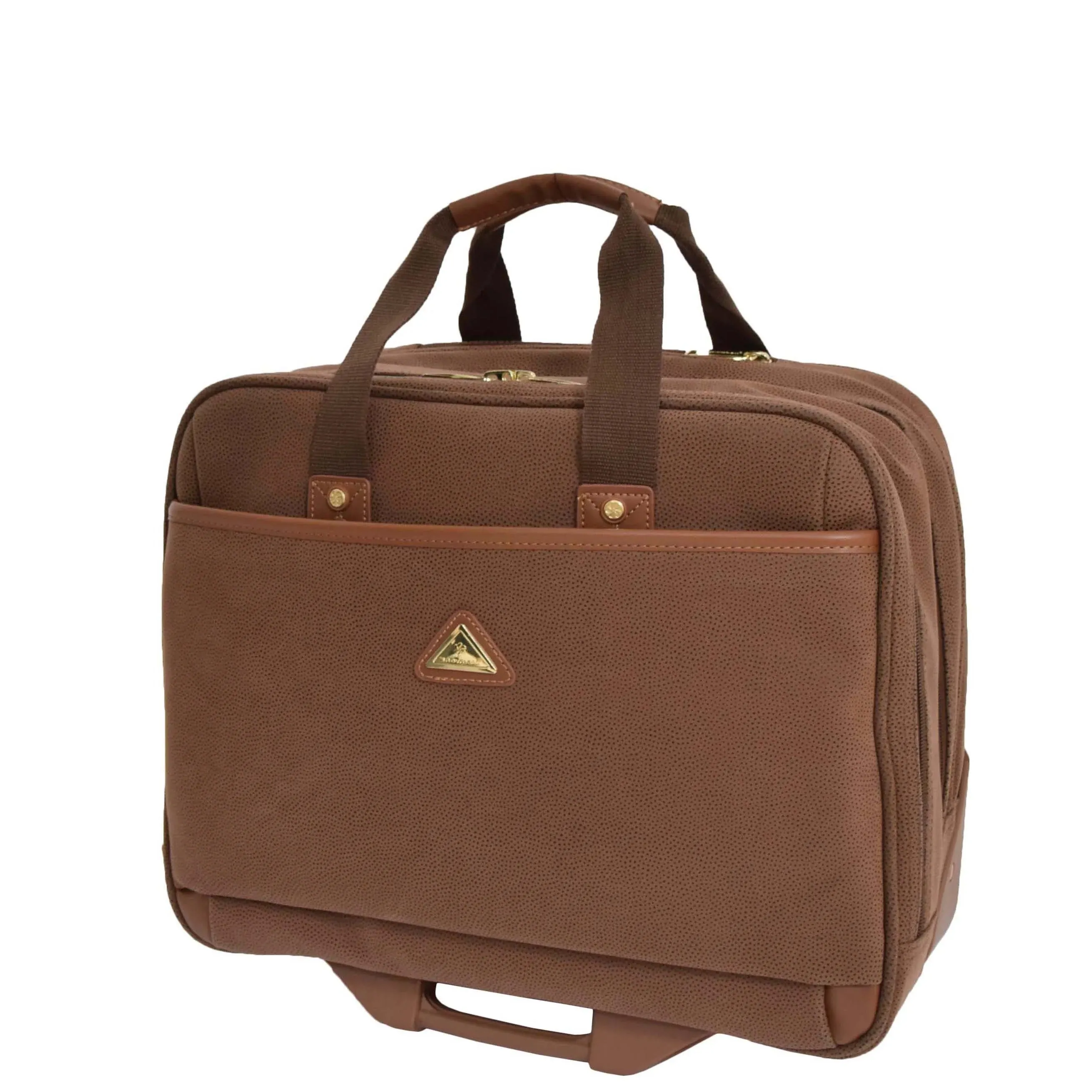 DR517 Wheeled Faux Suede Pilot Case Tan