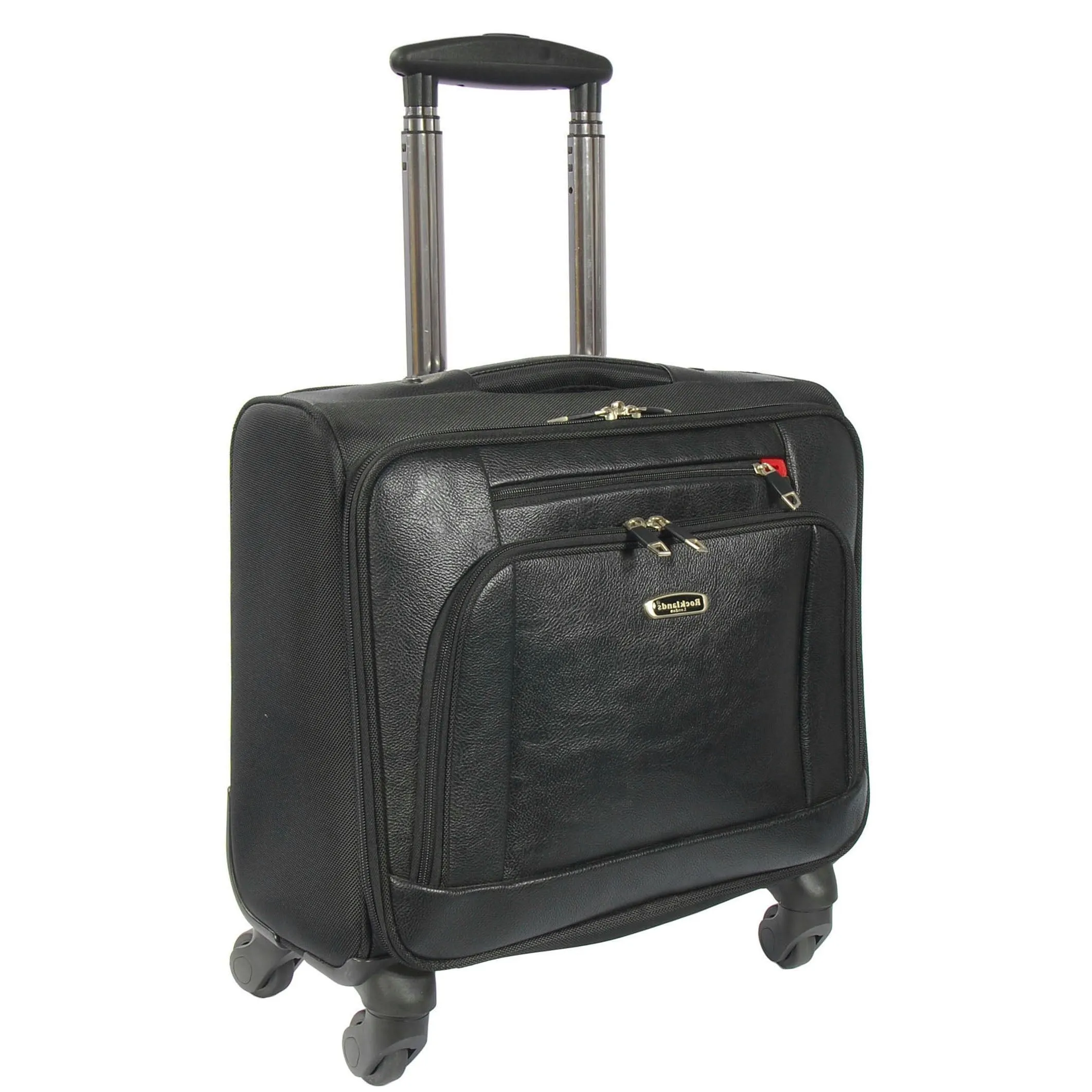 DR642 Four Wheels Cabin Size Travel Pilot Case Black