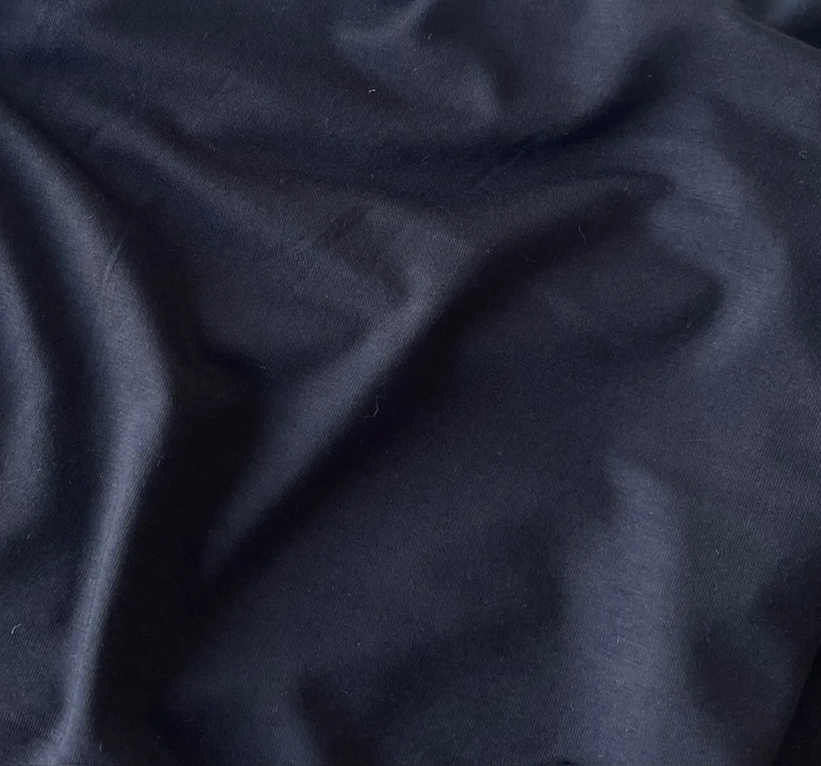 Drapey Onyx Black Modal Jersey Knit