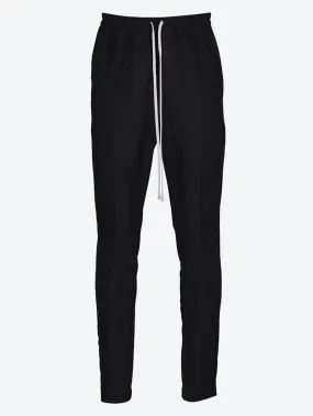 Drawstring slim long pants