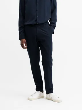 Drawstring Trousers Dark Navy