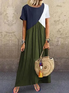 DressBetty - 2024 Vibrant Beach Patchwork Boho Maxi Dress