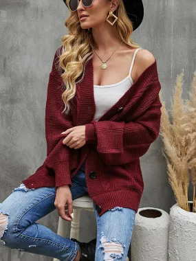 Dropped Shoulder Cardigan