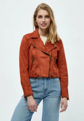 DSTabarak Biker Jacket - Burnt Red