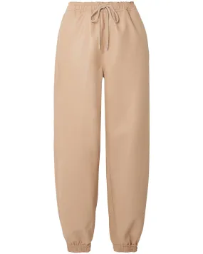 Dusty Rose Vegan Leather Kira Jogger