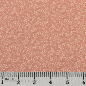 Dusty Rose Vine Flutter Cotton Print