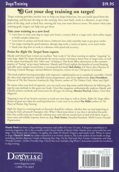 E-BOOK Right On Target! Taking Dog Training to a New Level by Mandy Book & Cheryl S. Smith