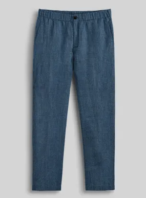 Easy Pants Indigo Blue Linen