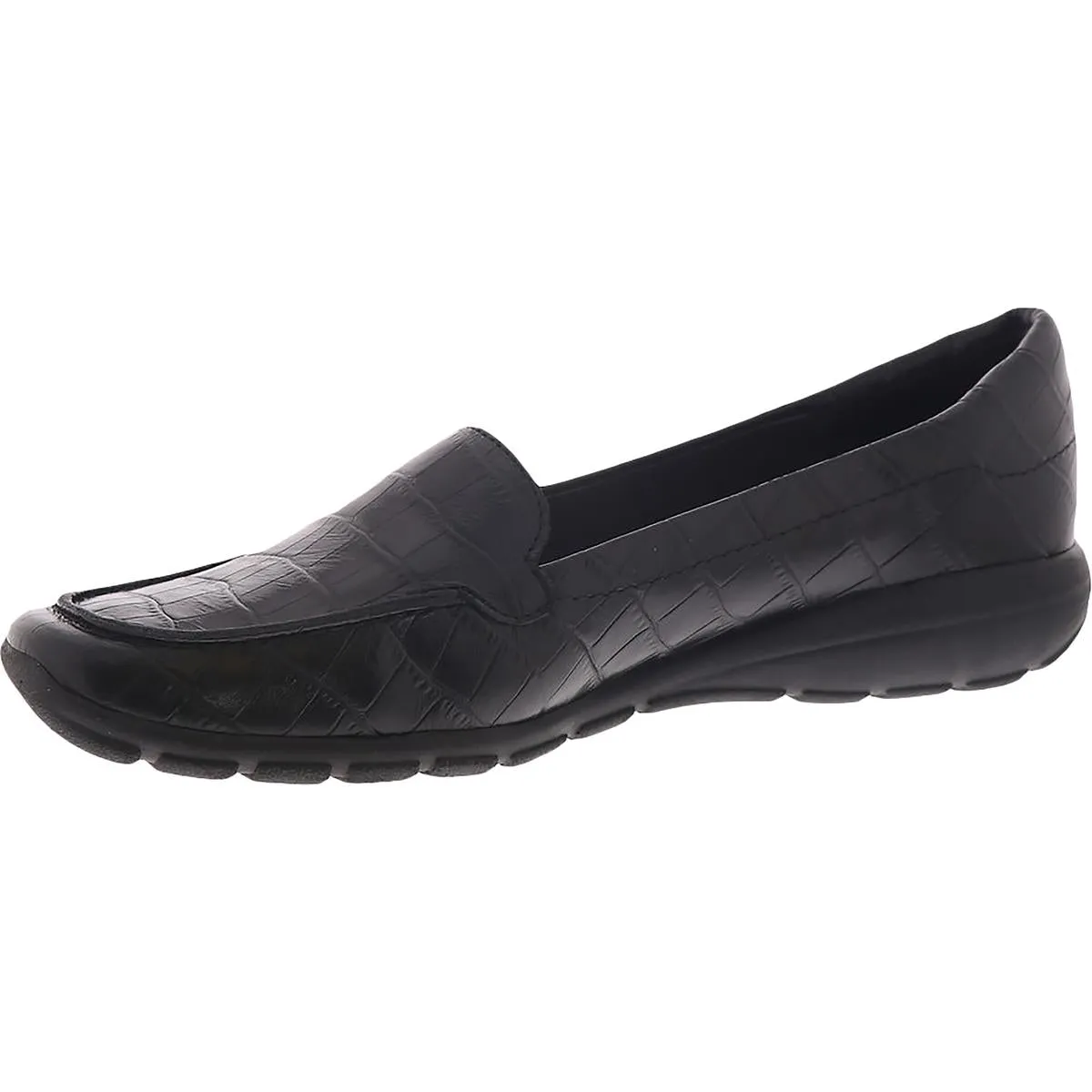 Easy Spirit Womens Abide 8 Leather Slip On Loafers