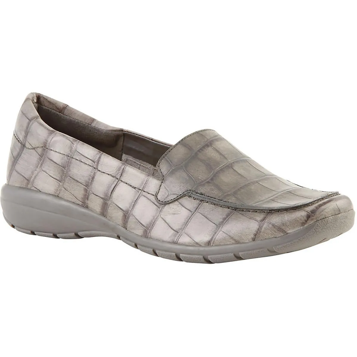 Easy Spirit Womens Abide 8 Leather Slip On Loafers