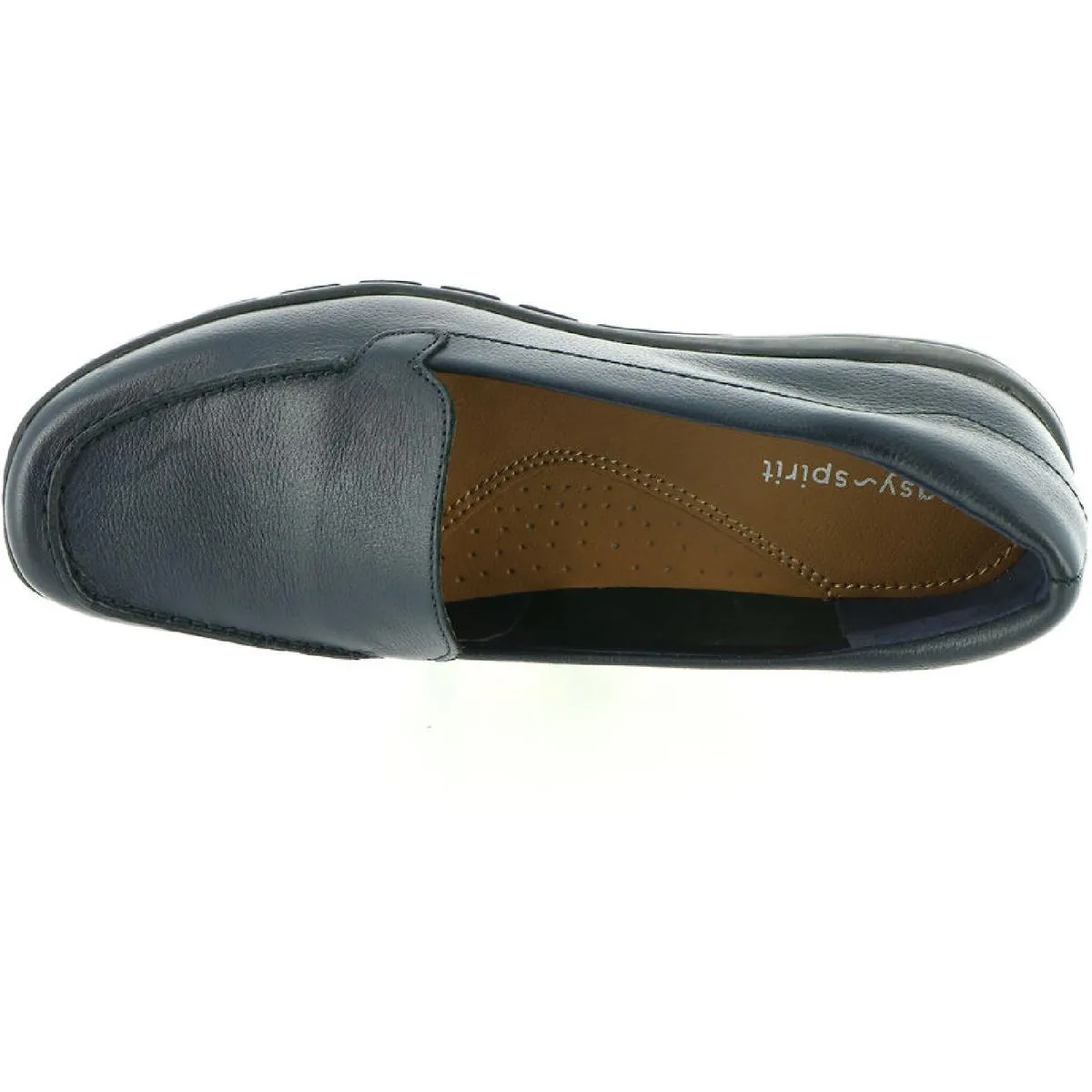 Easy Spirit Womens Abide 8 Leather Slip On Loafers