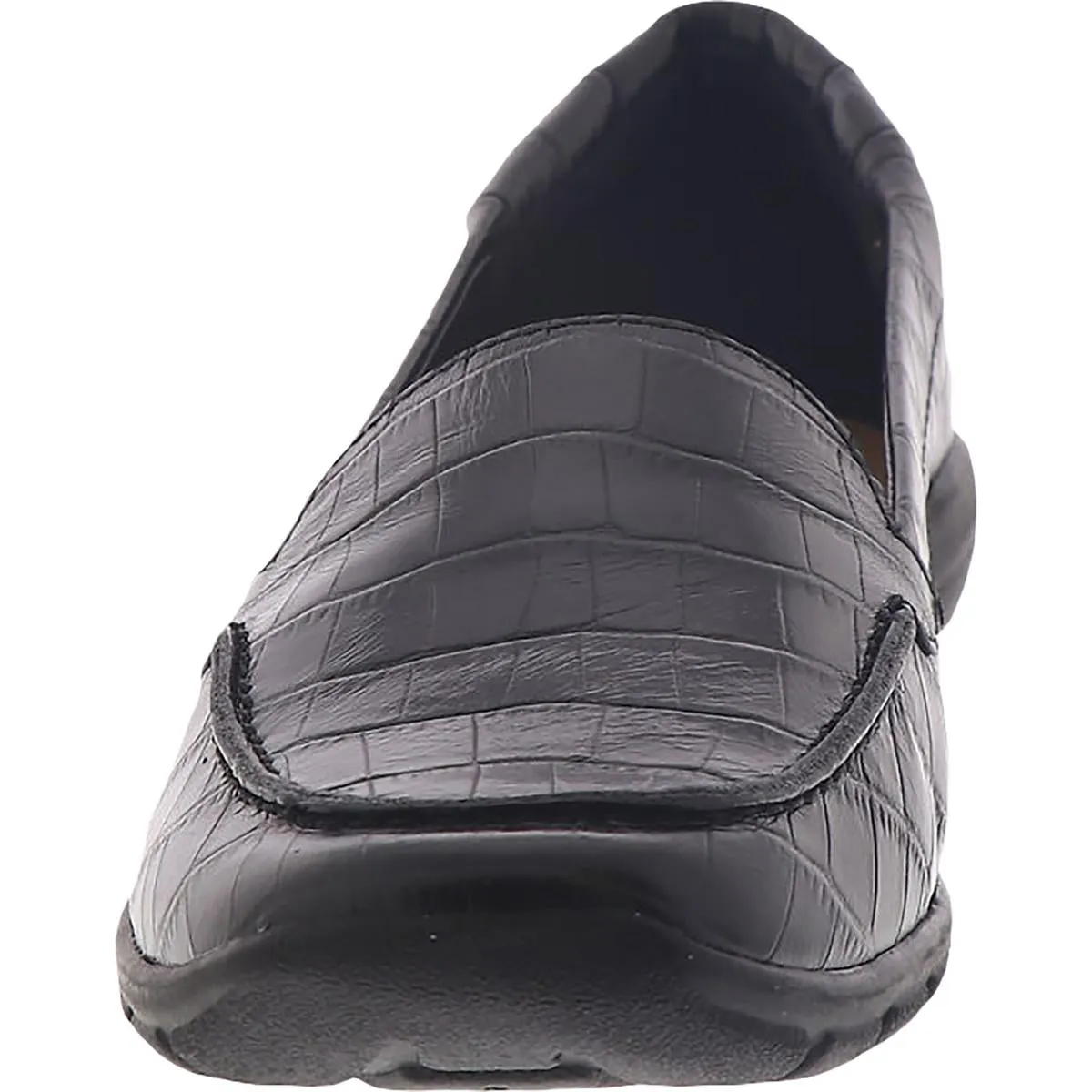 Easy Spirit Womens Abide 8 Leather Slip On Loafers