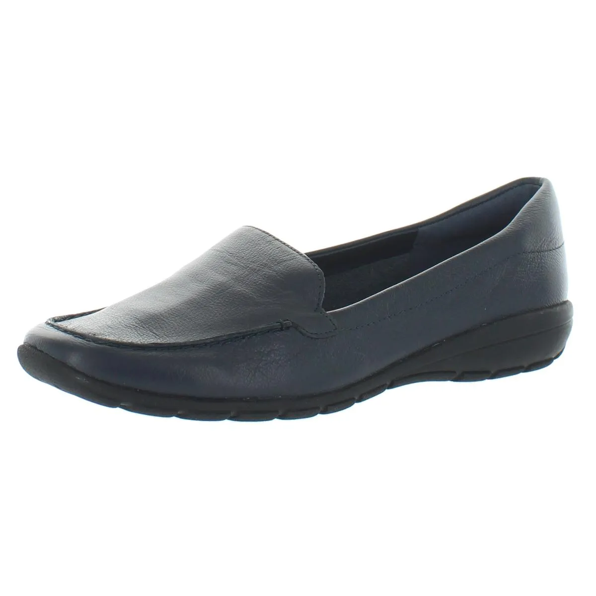 Easy Spirit Womens Abide 8 Leather Slip On Loafers