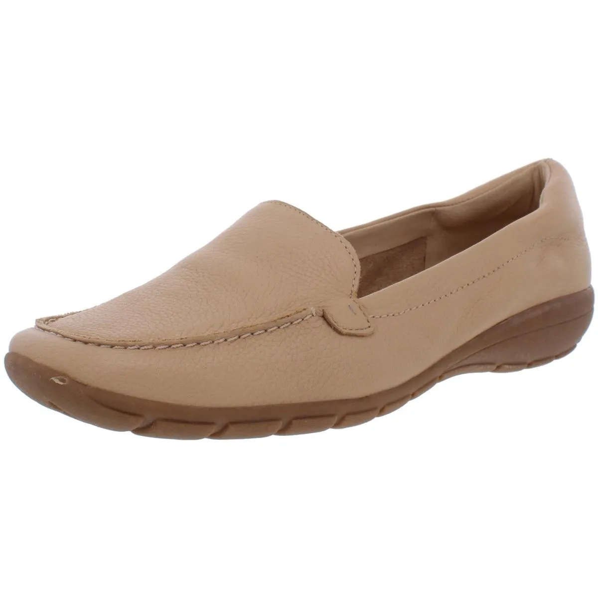 Easy Spirit Womens Abide 8 Leather Slip On Loafers