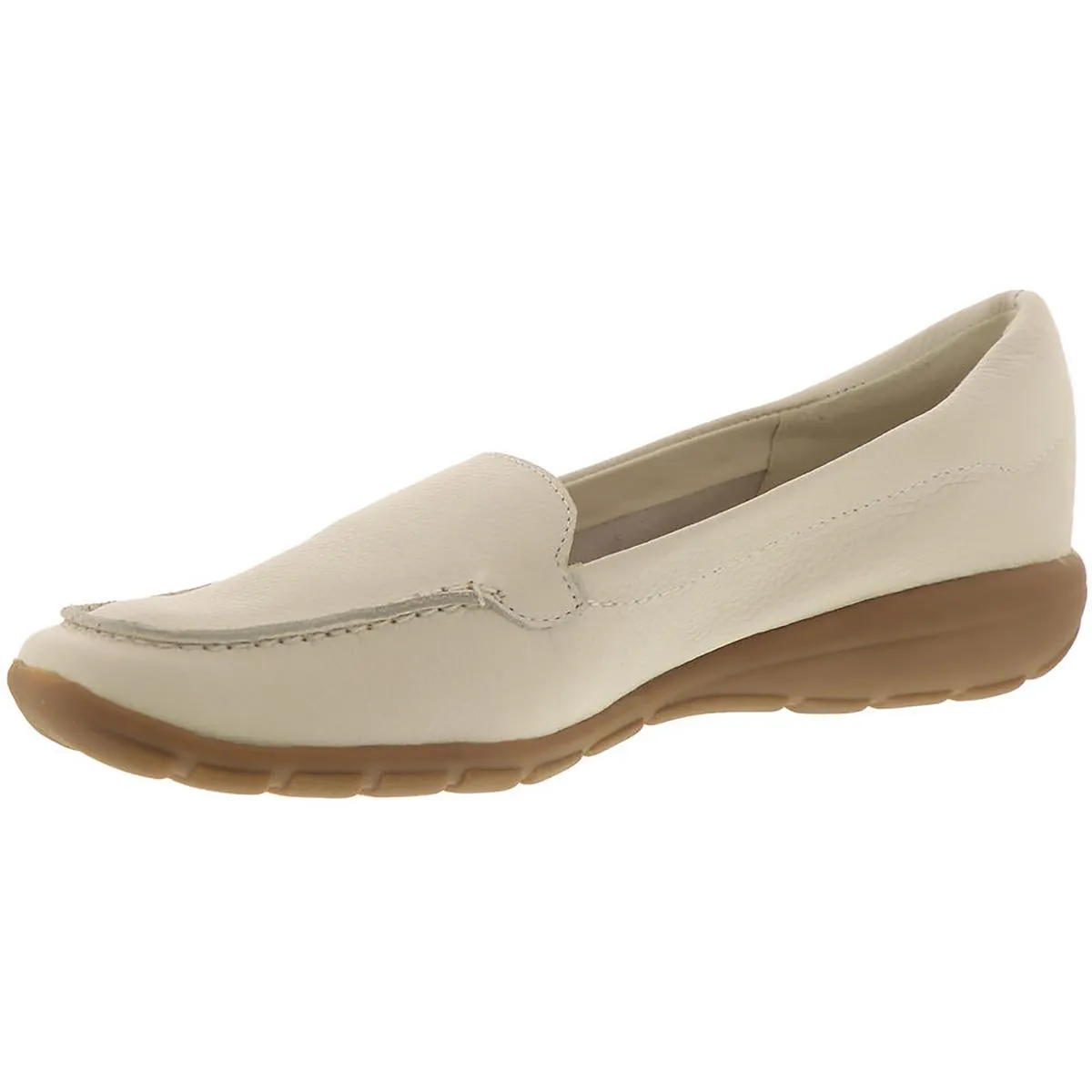Easy Spirit Womens Abide 8 Leather Slip On Loafers