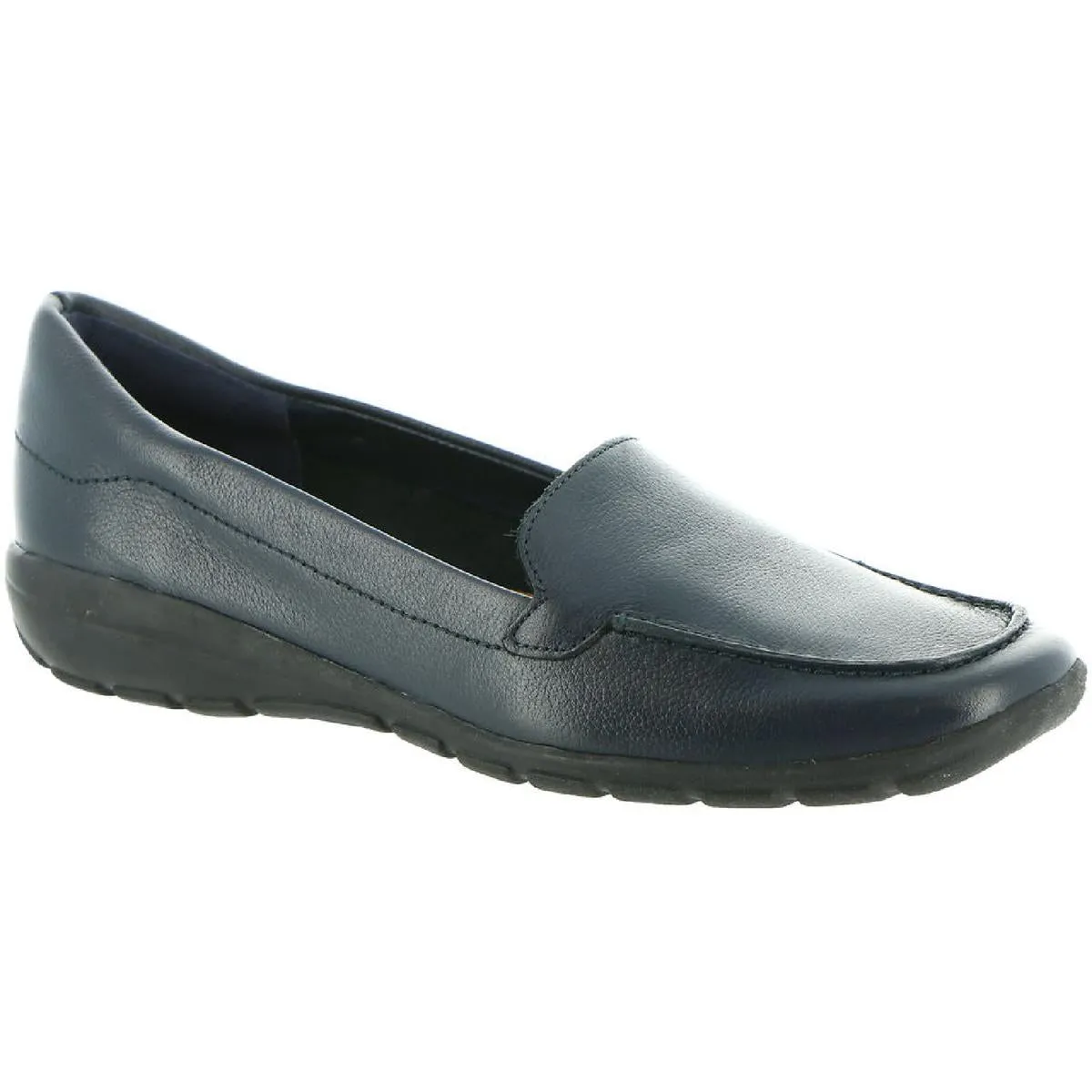 Easy Spirit Womens Abide 8 Leather Slip On Loafers
