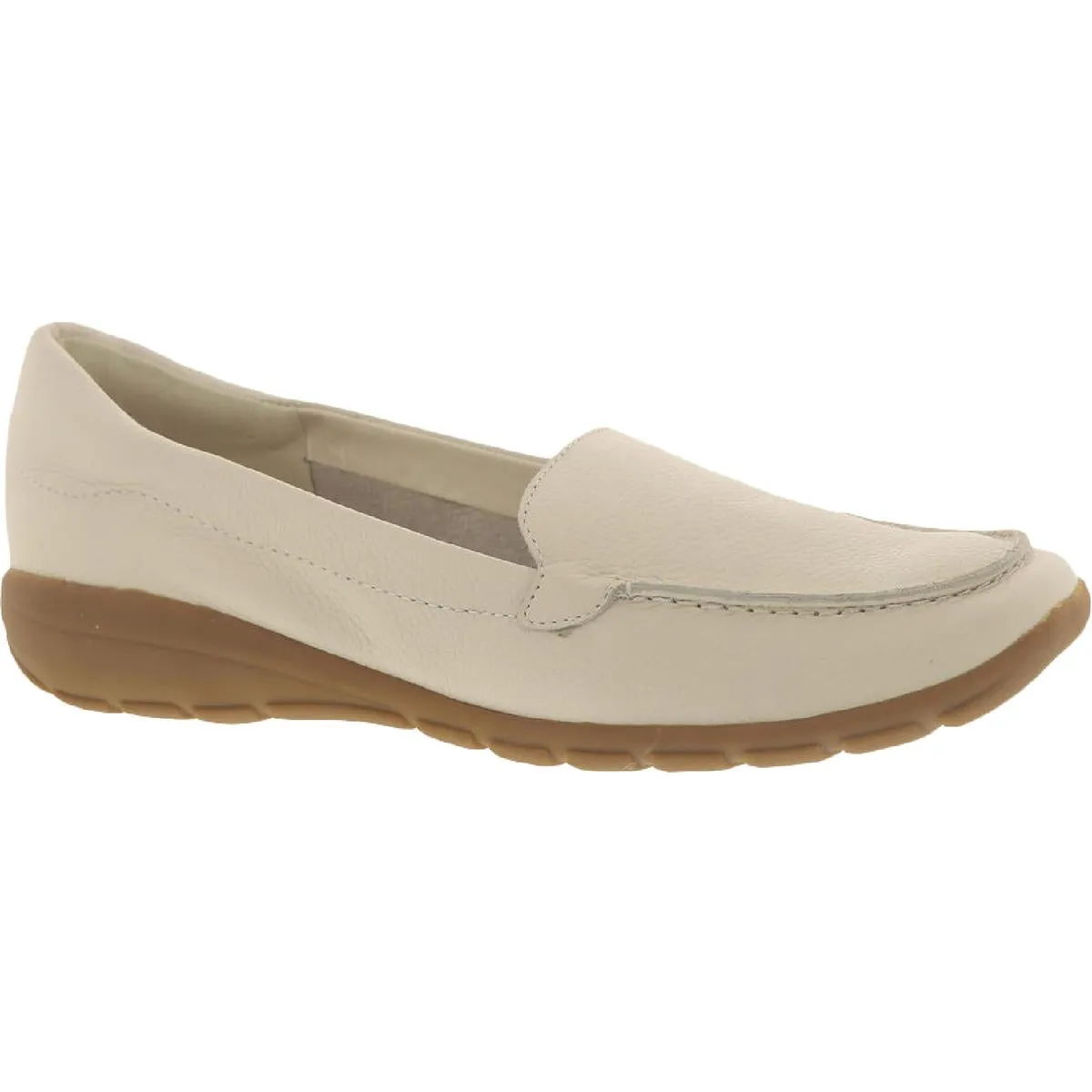 Easy Spirit Womens Abide 8 Leather Slip On Loafers