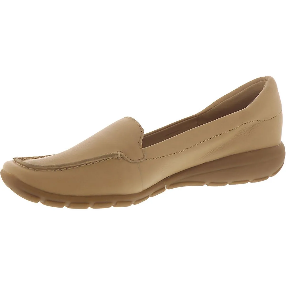 Easy Spirit Womens Abide 8 Leather Slip On Loafers