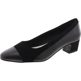 Easy Street Womens Dottie Faux Leather Slip-On Loafers