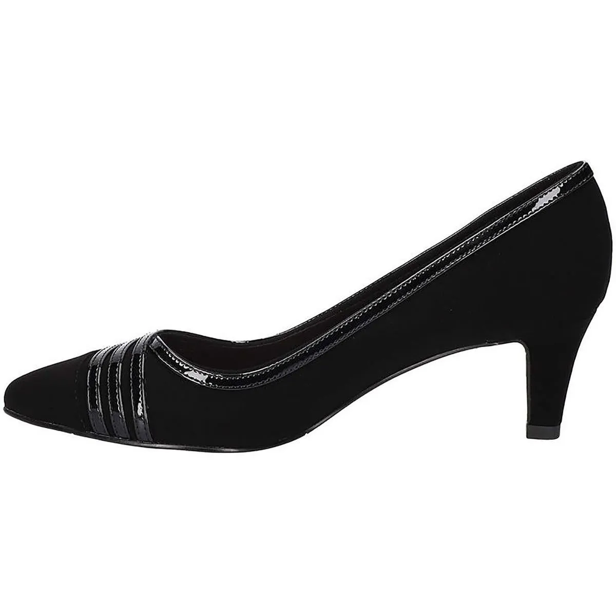 Easy Street Womens Pump Slip On Kitten Heels