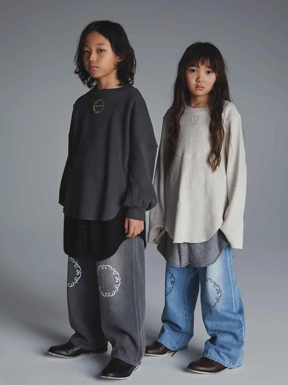 Ecru Thermal Long Sleeve Tee