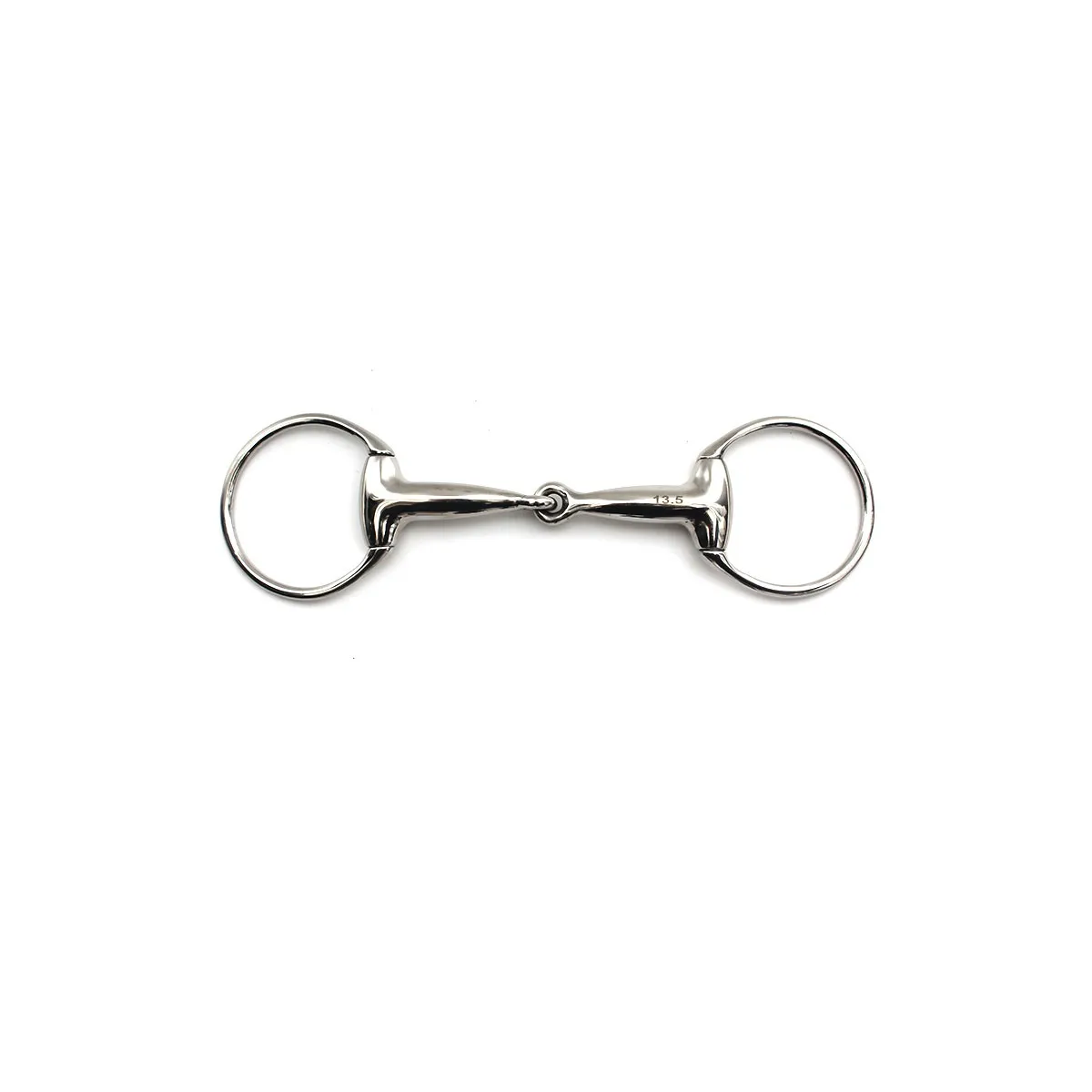 EGGBUTT SNAFFLE BIT WITH HOLLOW MOUTHPIECE 16 MM