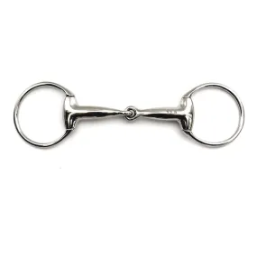EGGBUTT SNAFFLE BIT WITH HOLLOW MOUTHPIECE 16 MM