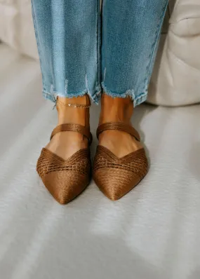 Eladio Raffia Mule Flat