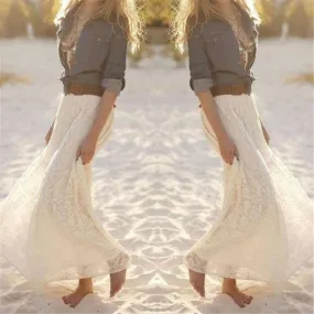 Elastic High Waist Waist Ladies Skirts Party Wear