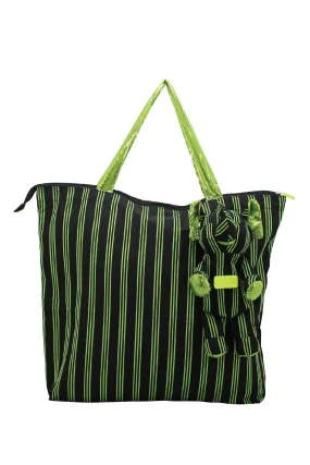 ELEPH FOLDABLE PLEAT 3 STRIPE - L : Black / Lime