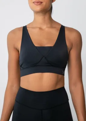 Elevate Touch Cross Hook Bra Black FINAL SALE