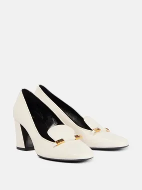 Elio leather loafer pumps