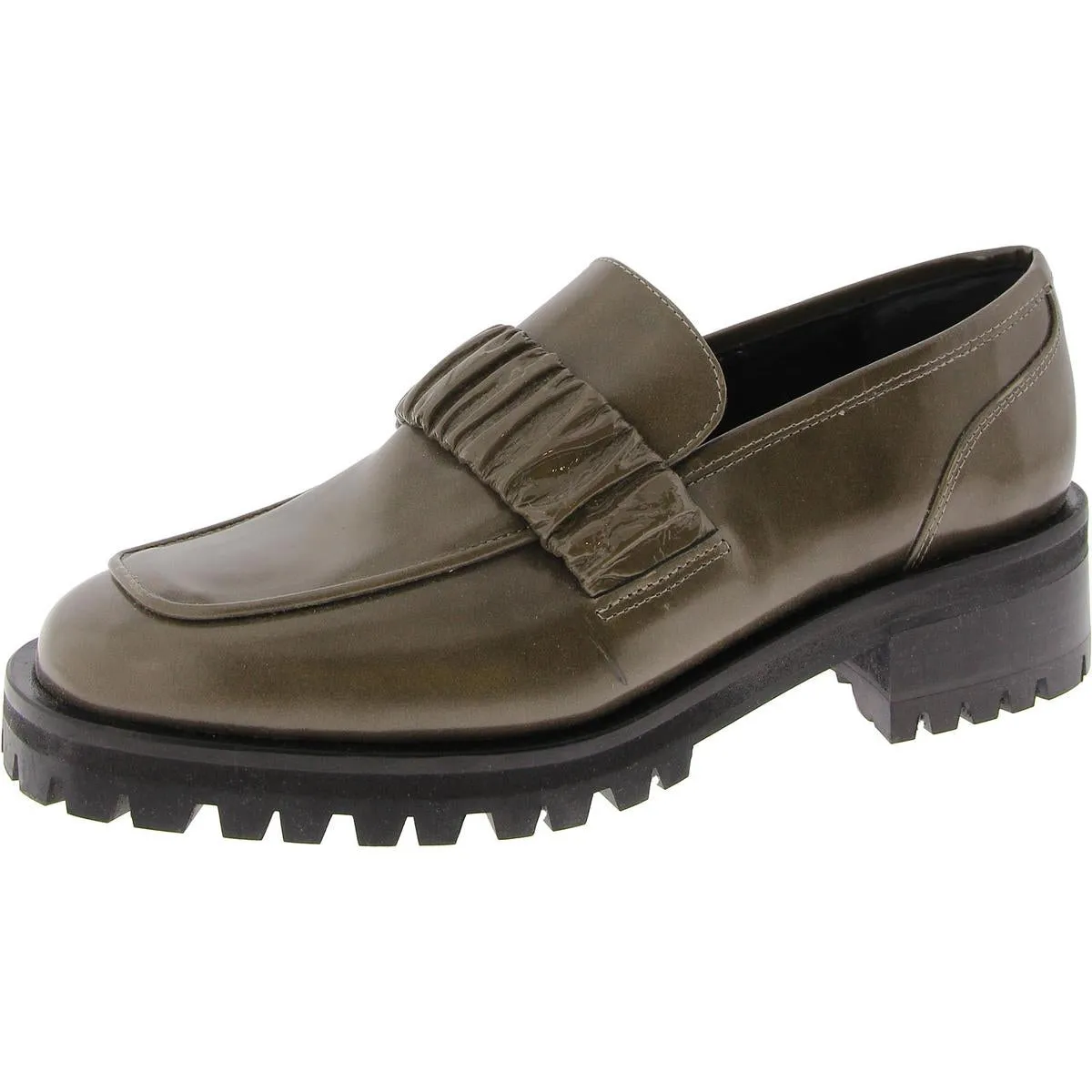 Elleme Womens Chouchou Leather Square Toe Loafers