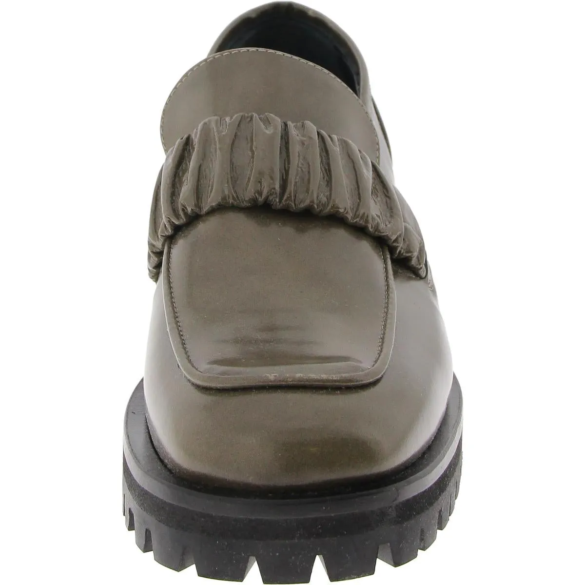 Elleme Womens Chouchou Leather Square Toe Loafers