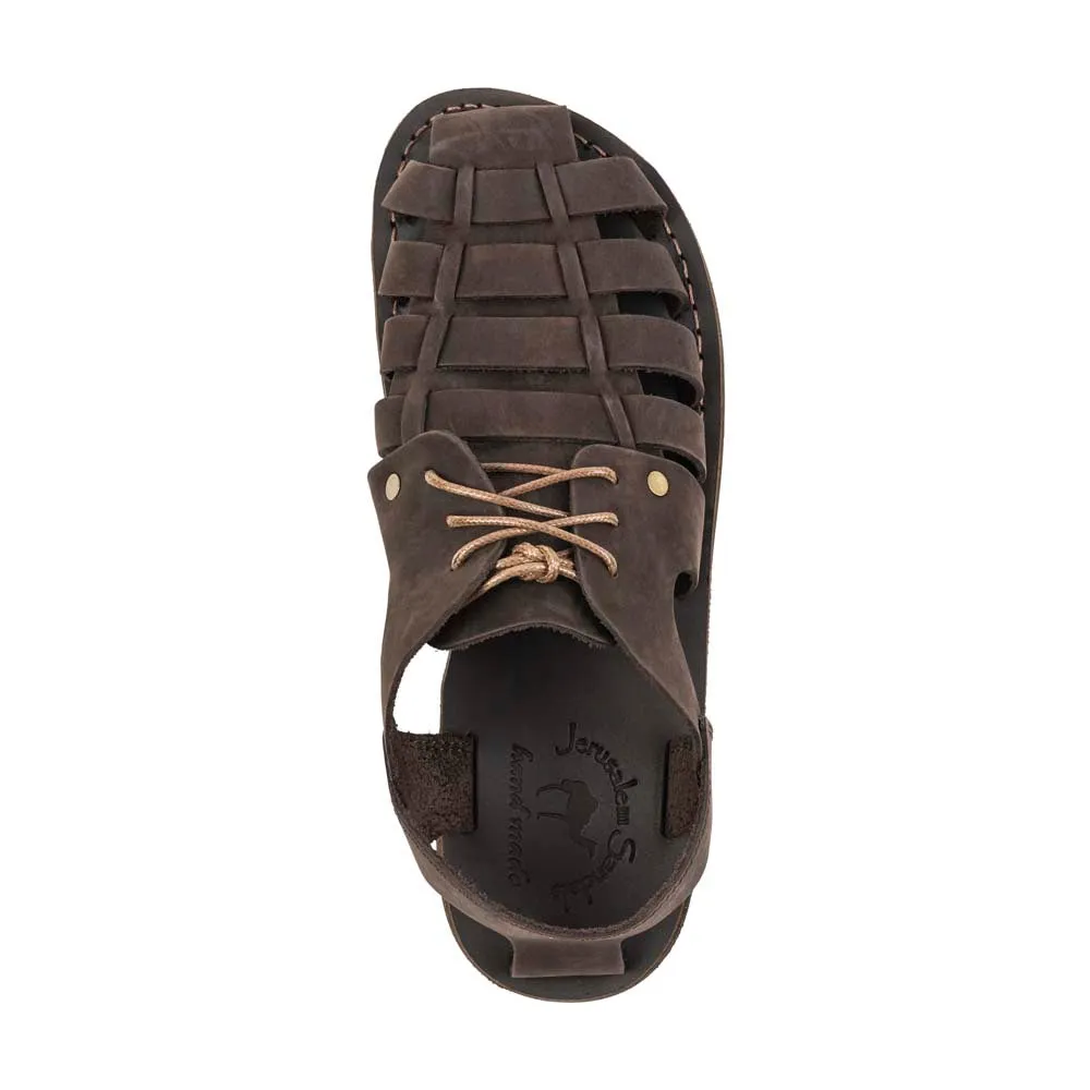 Elliot - Leather Riverside Explorer Sandal | Brown Nubuck