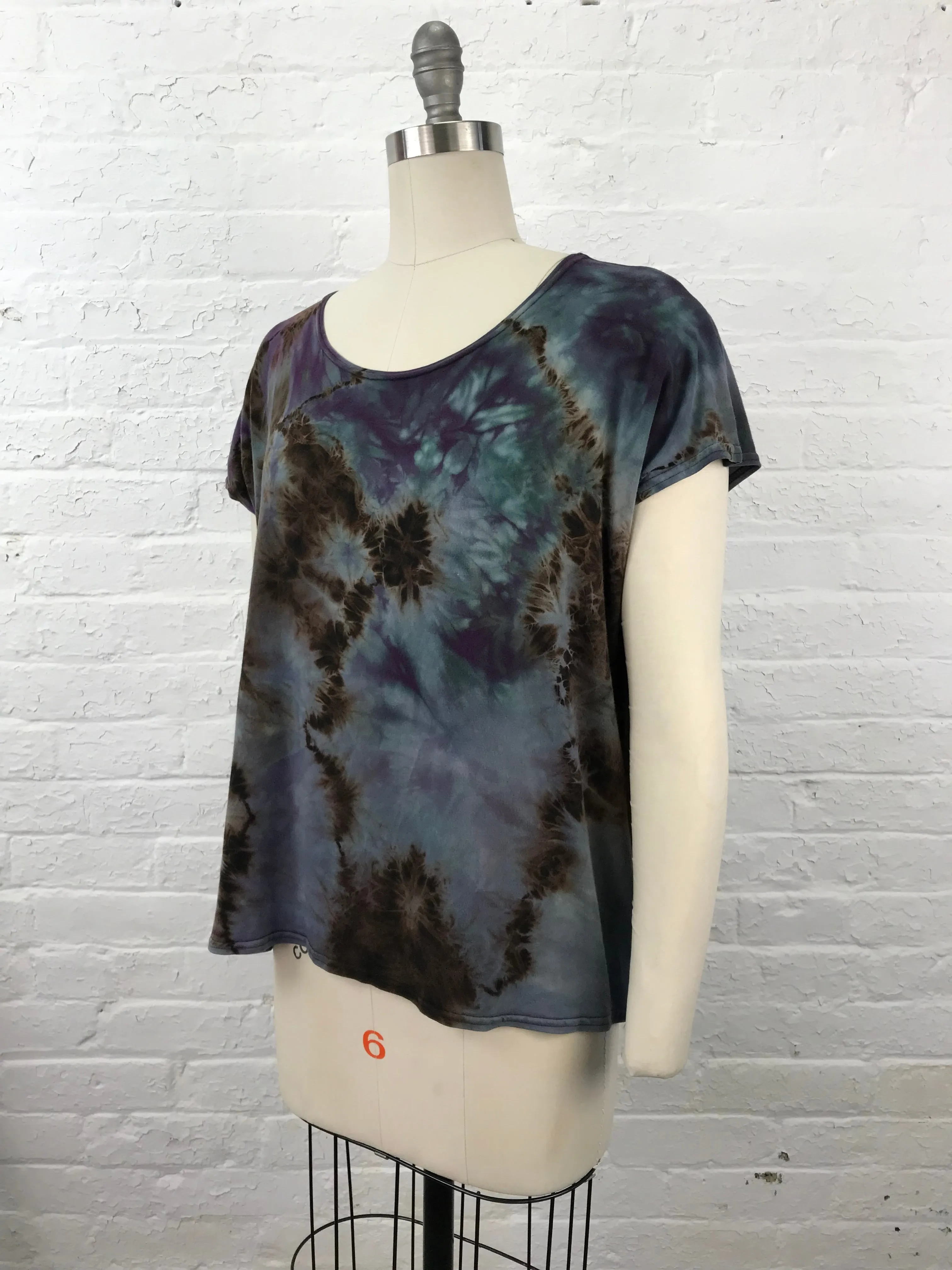 Elsie Top in Dark and Stormy Tangle