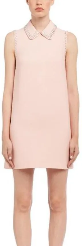 Embellished Cady Mini Dress